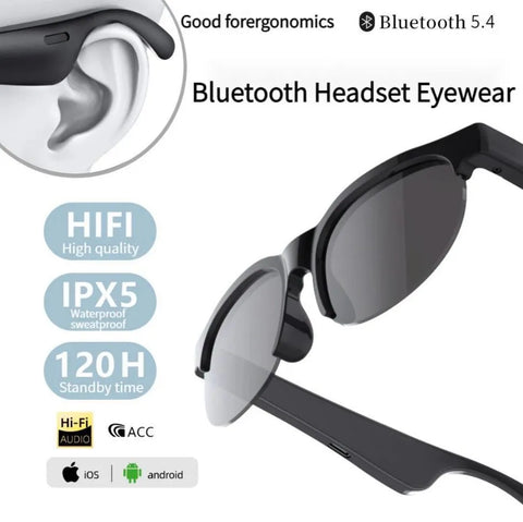 G58 Pro Smart Audio Bluetooth Glasses – Wireless Music, Hands-Free Calling & Voice Assistant