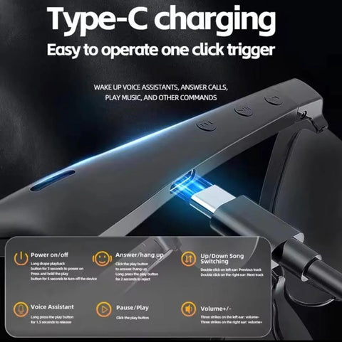 G58 Pro Smart Audio Bluetooth Glasses – Wireless Music, Hands-Free Calling & Voice Assistant