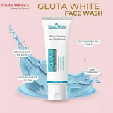 Gluta White Facewash 100ml – Brightening & Deep Cleansing Formula For Clear, Glowing Skin, Gentle On All Skin Types, Daily Use Quality Face Wash