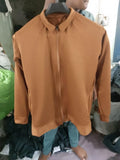 Mustard cooler Fleece Plain Fleece Jacket