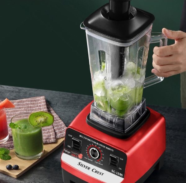 Silver Crest 2-in-1 Heavy Duty Blender – 4500w | 2-litter Jar + 700ml Chopper | German Technology