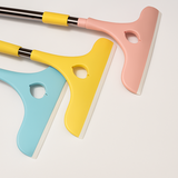 Stainless Steel Glass Wiper With Retractable Handle – Window & Glass Cleaning Scraper (random Color)